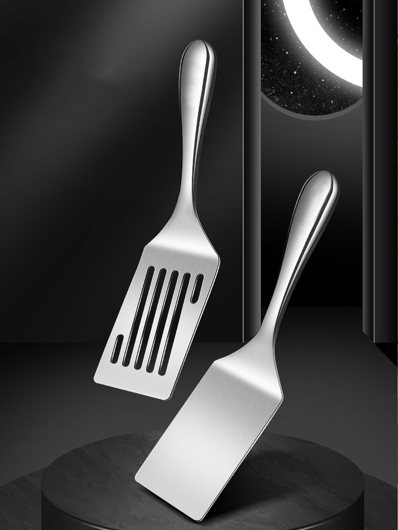 2pc/1pc Small Stainless Steel  - Okonomiyaki Spatula 评论和价格