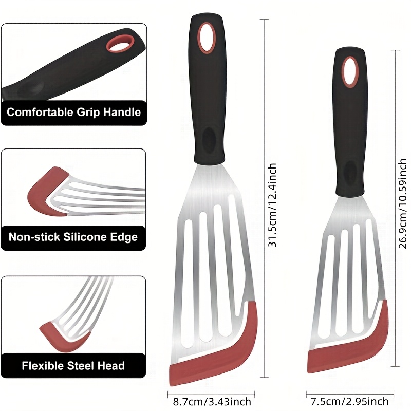 Stainless steel silicone spatu - Okonomiyaki Spatula 评论和价格
