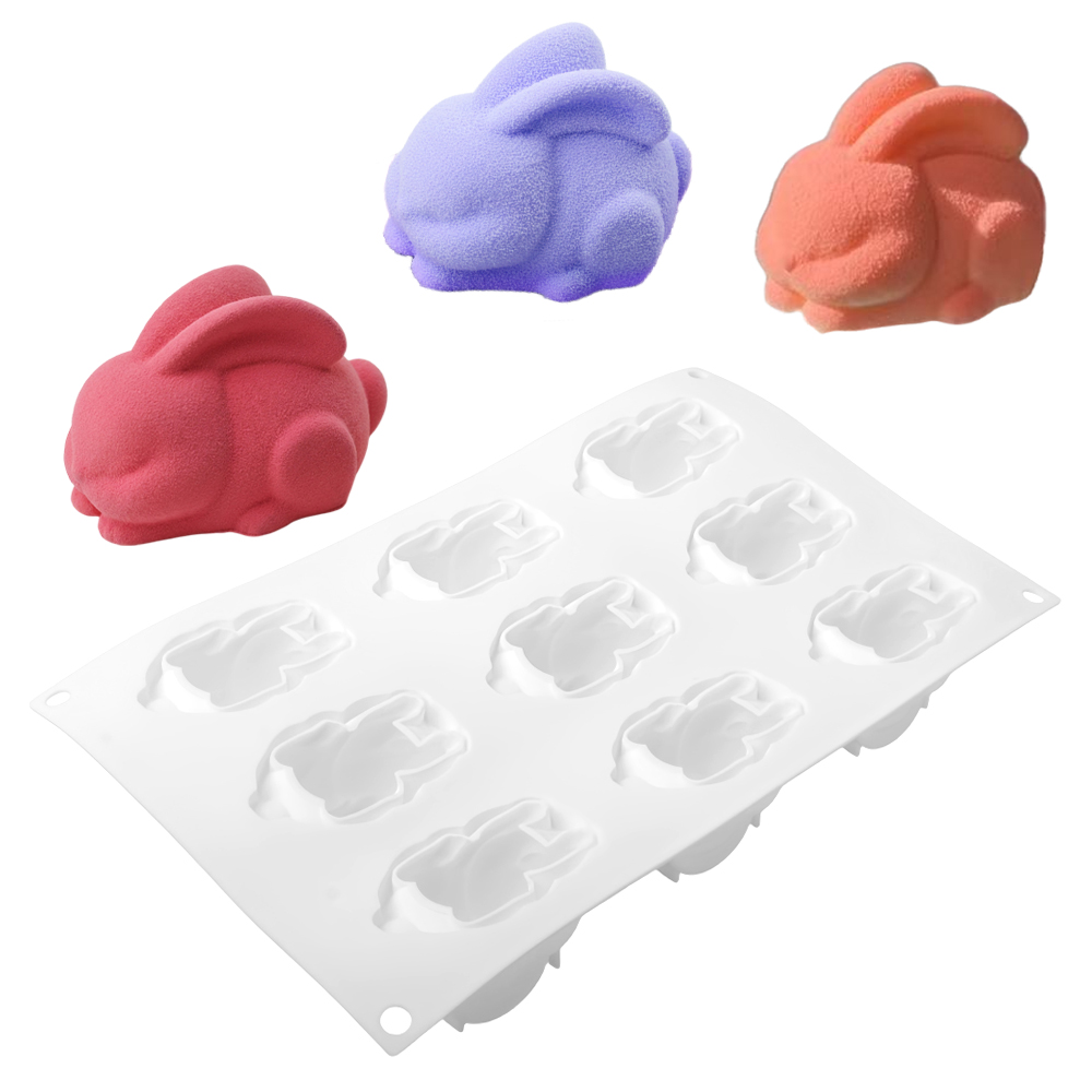 Squat Sitting Long Eared Rabbi - Bunny Cake Mold 评论和价格